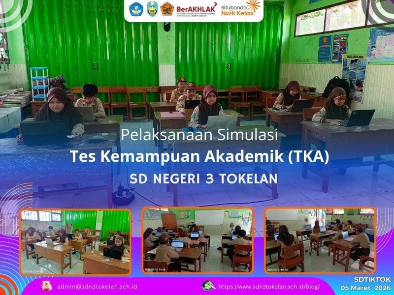 Kegiatan Simulasi TKA SD Negeri 3 Tokelan