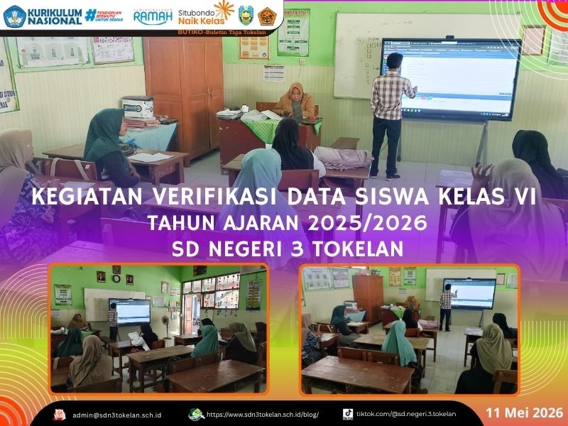 Kegiatan Verifikasi Data Siswa Kelas VI